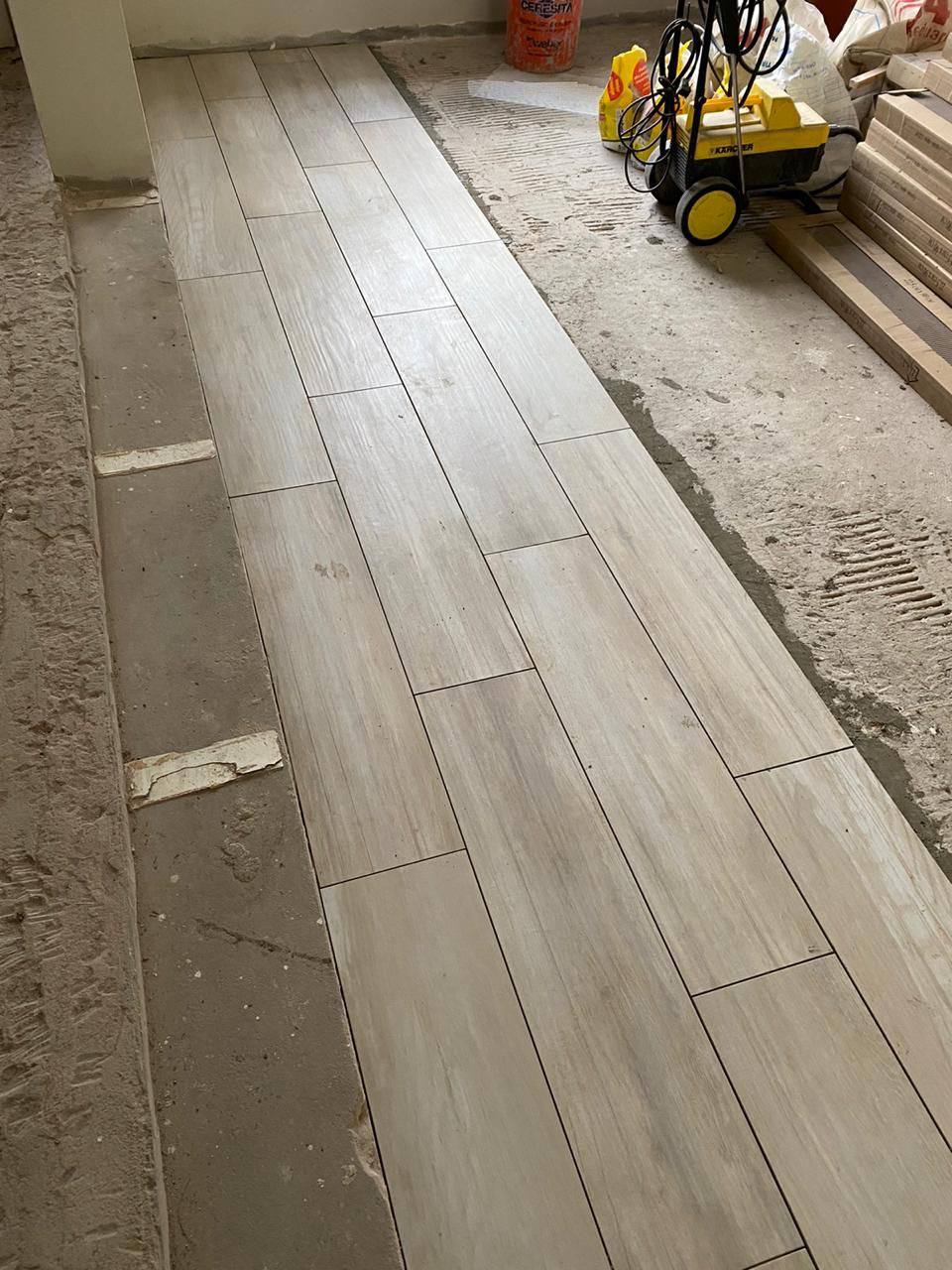 Living room floor tiles